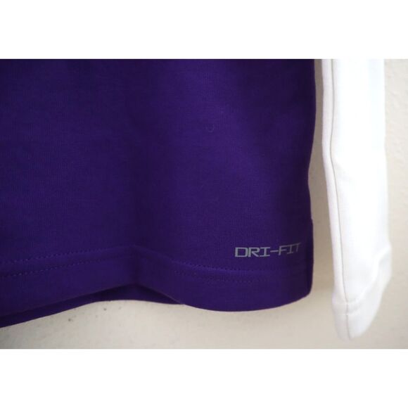 Nike FJ9572-545 Women's Sz S Purple/White DRI-Fit 1/4 Zip Pullover L/S Top - Picture 8 of 12
